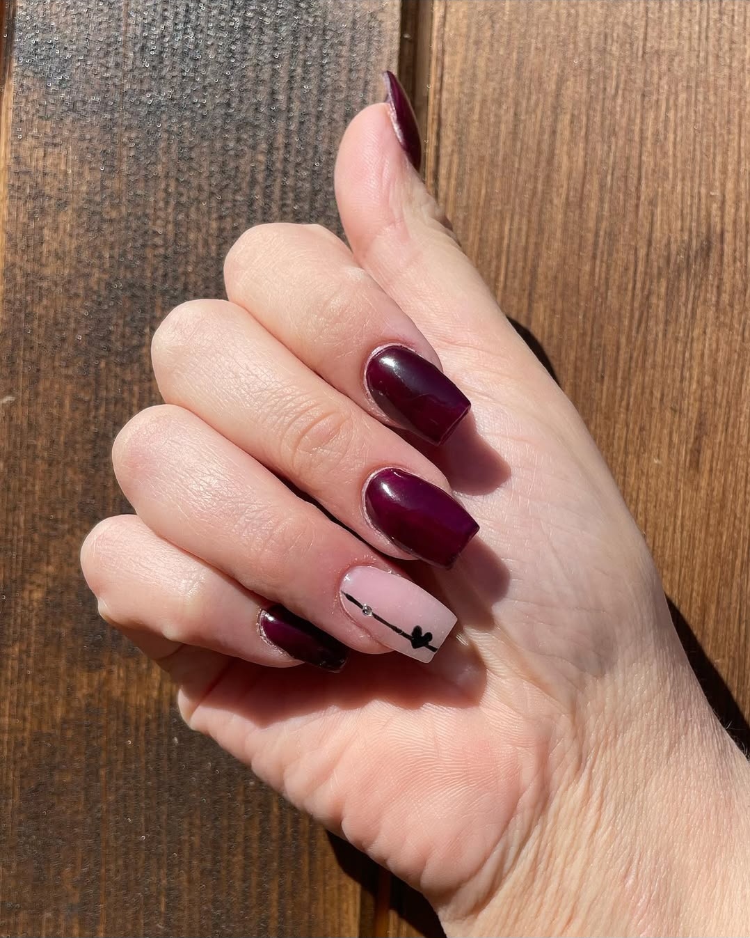 Extension au chablon avec finition rose