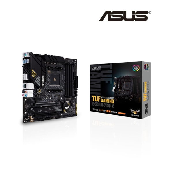 TUF GAMING B450M PRO S - ASUS – Processeur AMD B450 DDR4, 4400MHz, 128 go, M.2, HDMI 2.0B, type C et USB 3.1 Gen 2, AM4