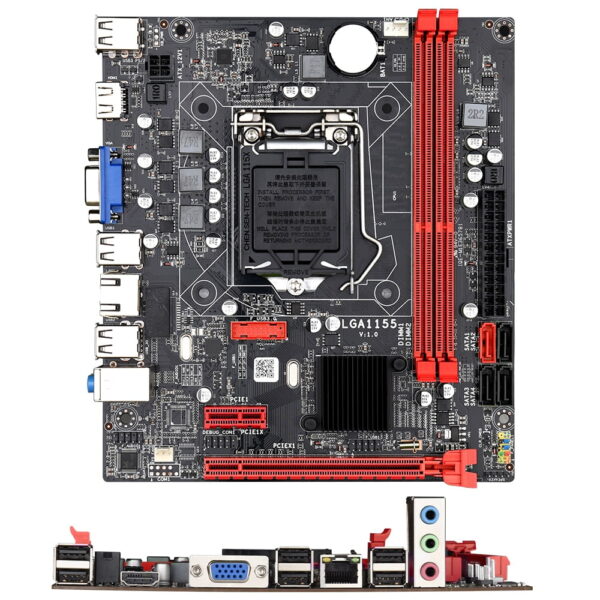 Carte mère B75, composant pc, compatible avec processeurs Intel Core i7, i5, i3, socket LGA 1155, type de mémoire DDR3, SATA III, USB 3.0