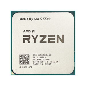 Processeur AMD Ryzen 5 5500 R5 5500, 3.6 GHz, 6 cœurs, 12 threads, L3 16 mo, 7nm, Socket AM4, 100 – 000000457.