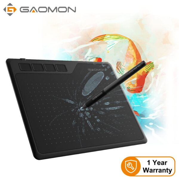 Tablette Graphique Numérique GAOMON pour performances professionnelles, adaptable avec tous les systèmes et logiciels de dessin