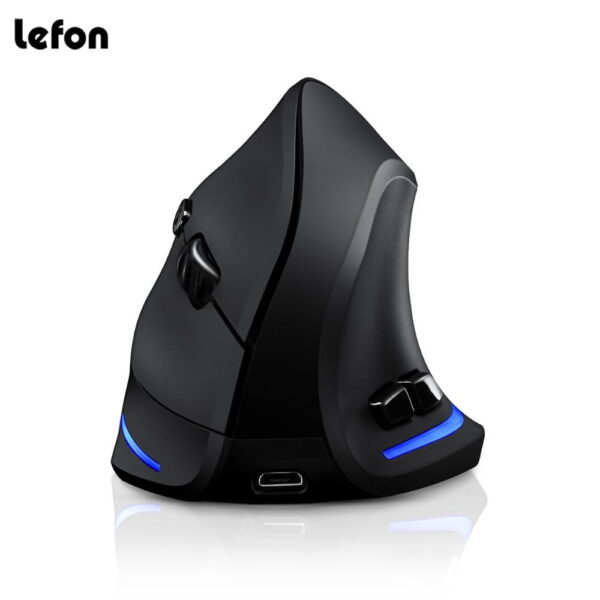 Souris Gaming Ergonomique - Rechargeable USB, Ergonomique, Optique, RVB, 2400 DPI, 2,4 G, Windows, Mac, PUBG et LOL