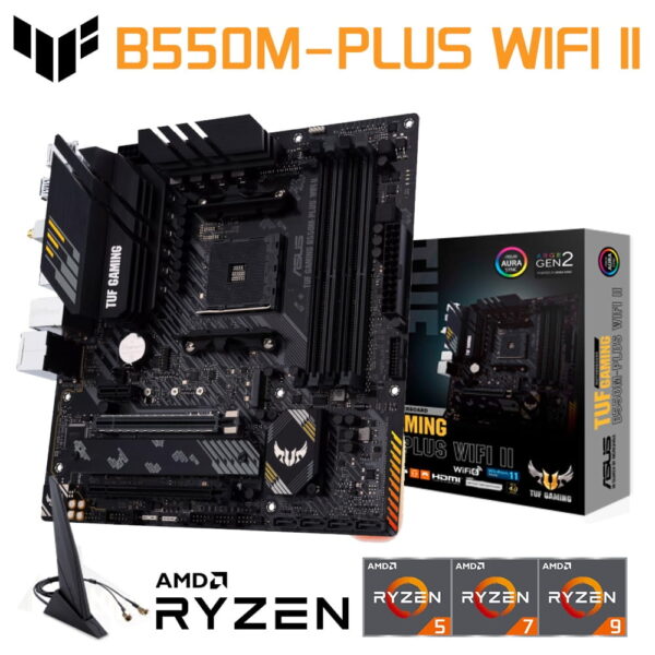 ASUS – Carte mère TUF GAMING B550M PLUS, WI-FI, AM4, DDR4, AMD RYZEN, CPU R3, R5, R7, nouvelle collection. Livraison gratuite en France.