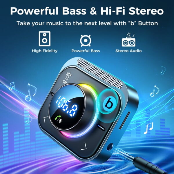 Adaptateur de voiture Bluetooth 5.3 – Image 2