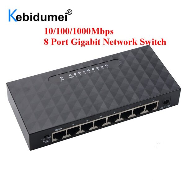 Commutateur réseau Gigabit 8 ports 10/100/1000Mbps – Image 3