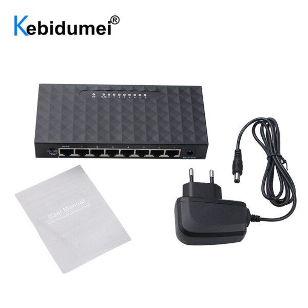 Commutateur réseau Gigabit 8 ports 10/100/1000Mbps – Image 4