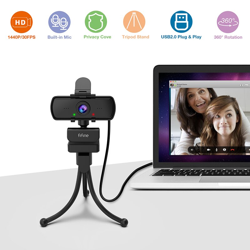 Webcam Full HD 1440p - FIFINE