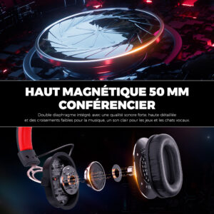 Casque Gamer Pro filaire micro HD pour PS4 PS5 Xbox PC