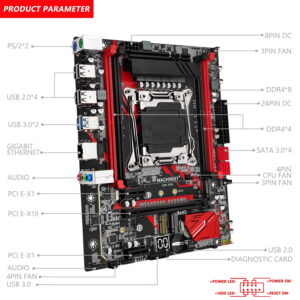 Kit carte mère MACHINIST RS9 + Xeon E5 – Socket LGA 2011-3 – DDR4