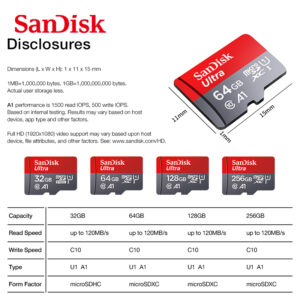 SanDisk Ultra - Carte Mémoire 128 Gb