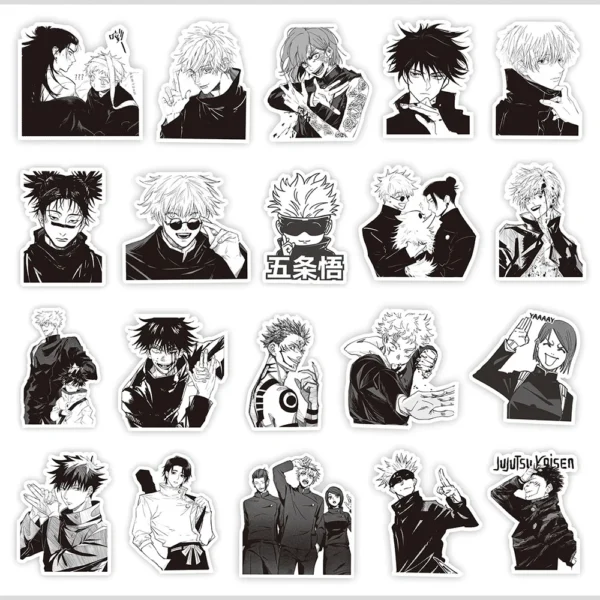 Autocollants Jujutsu Kaisen - 60 pièces