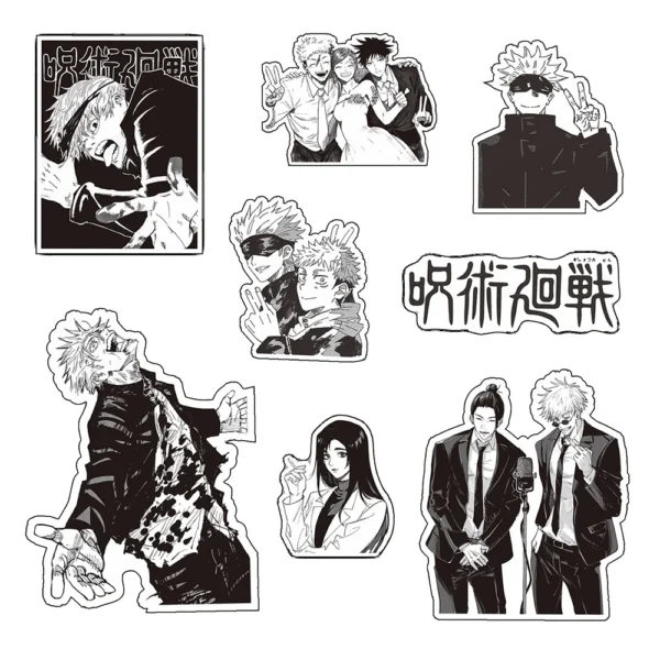 Autocollants Jujutsu Kaisen - 60 pièces