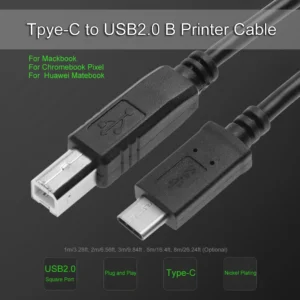 Câble USB-C vers USB-B 2.0